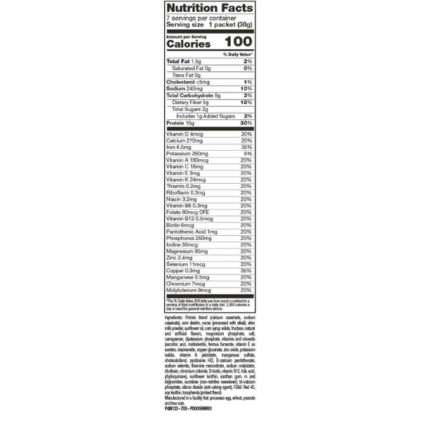 Dark Chocolate Shake or Pudding Mix