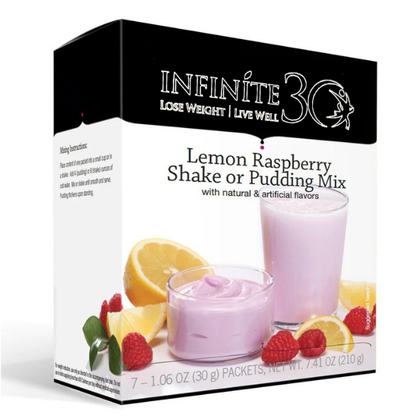 Lemon Raspberry Shake or Pudding