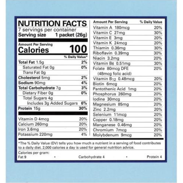 Very Vanilla Blue Box Shake or Pudding