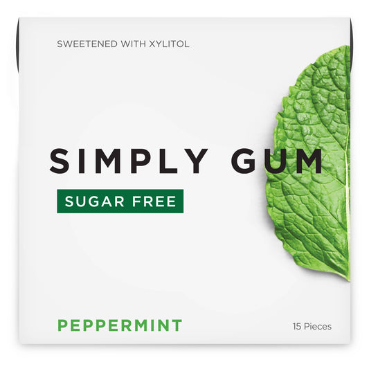 Sugar Free Peppermint Natural Chewing Gum