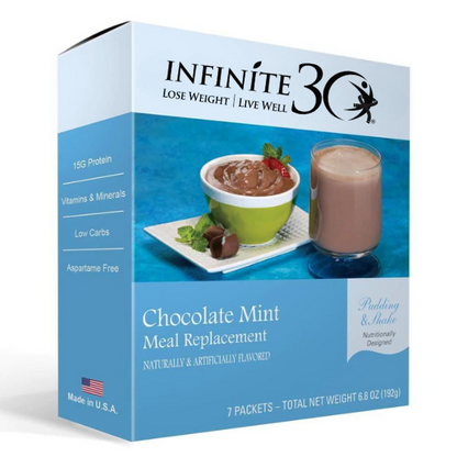 Mint Chocolate Blue Box Shakes or Pudding