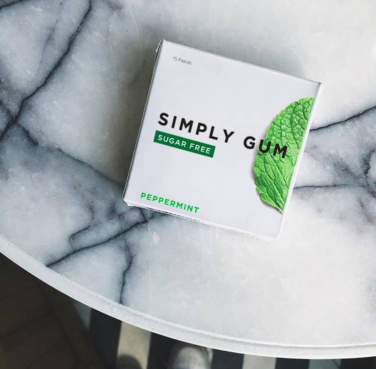 Sugar Free Peppermint Natural Chewing Gum