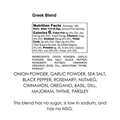 Greek Seasoning Spice Blend